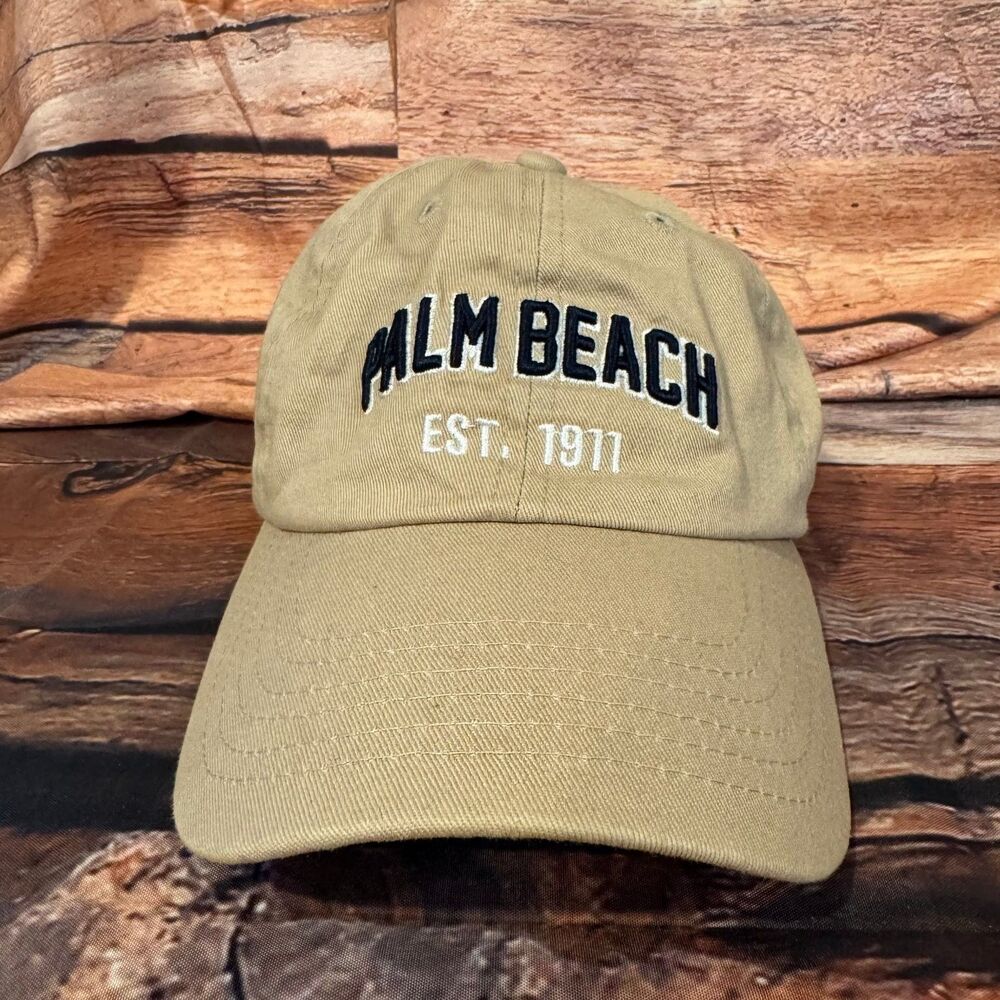 by elidan Palm Beach EST 1971 Baseball Cap Men's Adjustable Khaki Dad Hat
